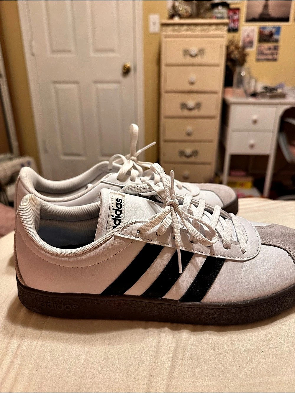 adidas VL Court 3.0 Women's Sneakers in White & Black